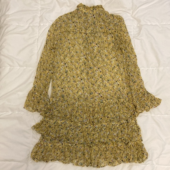 ZADIG & VOLTAIRE  Rebbie Anemone Dress Yellow Size S - Picture 4 of 8
